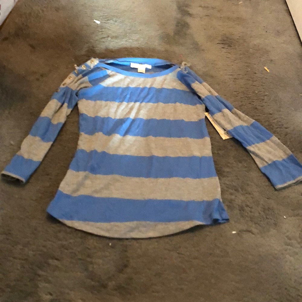 Junior Girl’s Derek Heart Striped Shirt